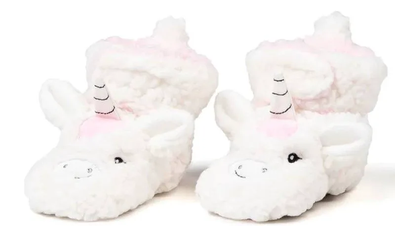 ΒΡΕΦΙΚΕΣ ΠΑΙΔΙΚΕΣ ΠΑΝΤΟΦΛΕΣ COZY SOLE ΖΩΑΚΙΑ-UNICORN ΑΣΠΡΟ (EU:23-24)