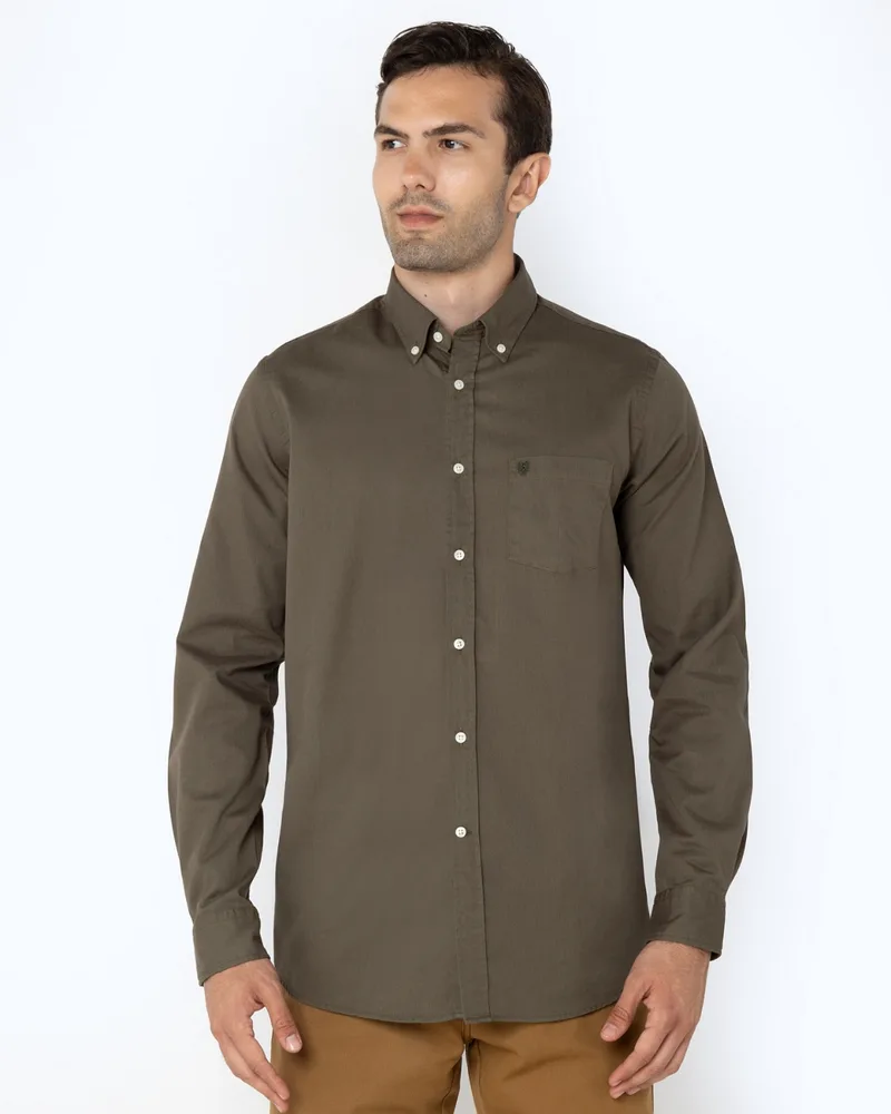 The Bostonians Ανδρικό Πουκάμισο Regular fit 3AAP1680-B370OL Πράσινο