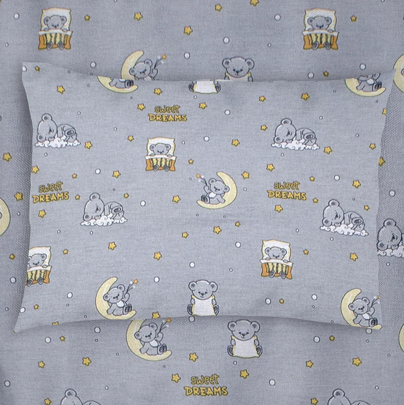 Βρεφική Μαξιλαροθήκη (35x45) Dimcol Sweet Dreams 552 Grey