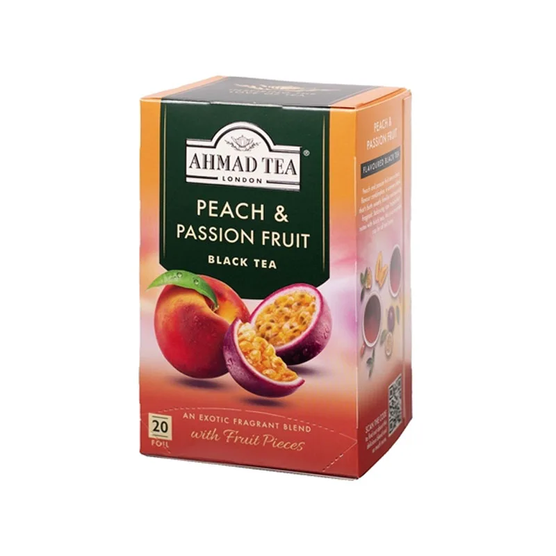 Ahmad Tea PEACH & PASSION FRUIT BLACK TEA - 20 φακελάκια