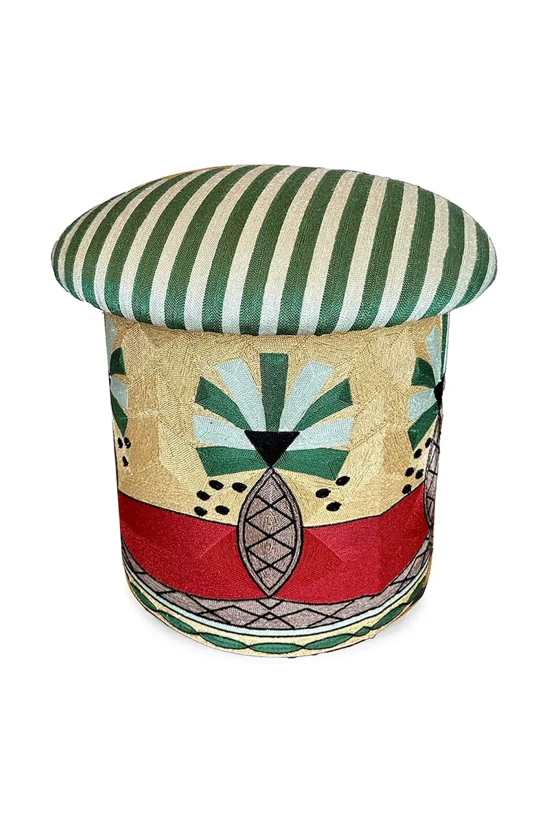 Πουφ Doing Goods Paloma Palm Embroidere