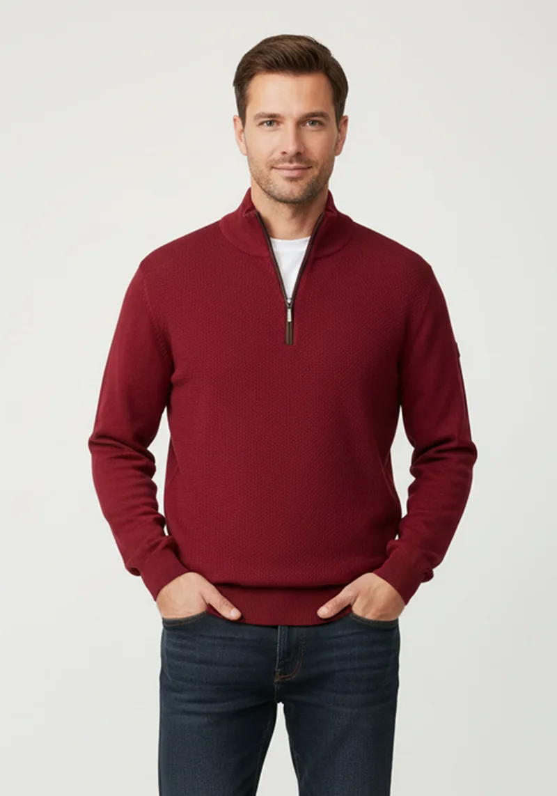 Redmond Πλεκτή μπλούζα της σειράς NOS - 623 58 Red