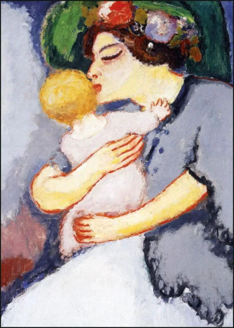 Ευχετήρια κάρτα με φάκελο Bekking & Blitz - Kees van Dongen, My Child and her mother