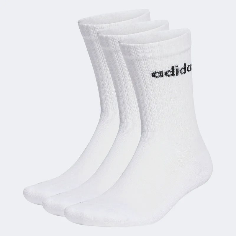 ADIDAS LINEAR CREW CUSHIONED SOCKS 3 PAIRS ΑΣΠΡΟ