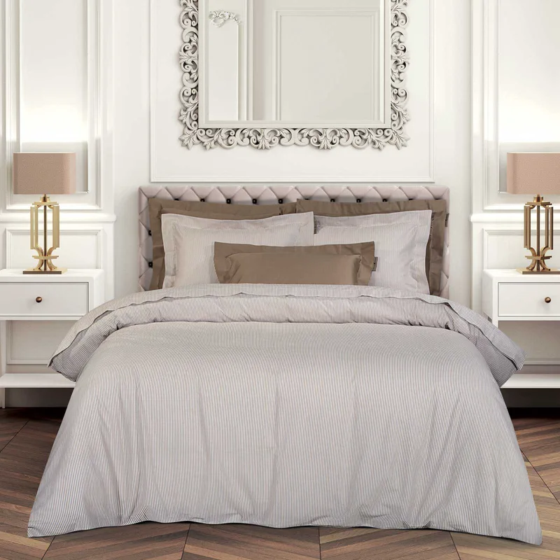 Παπλωματοθήκη Βαμβακερή King 240x260εκ. Loft 2389 Taupe Greenwich Polo Club (Ύφασμα: Βαμβάκι 100%, Μέγεθος: King Size, Χρώμα: Taupe) - Greenwich Polo Club - 206000302389