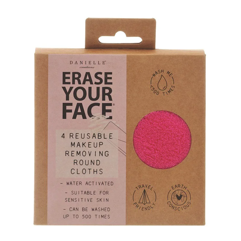 Erase Your Face 4 Reusable Makeup Removing Cloths