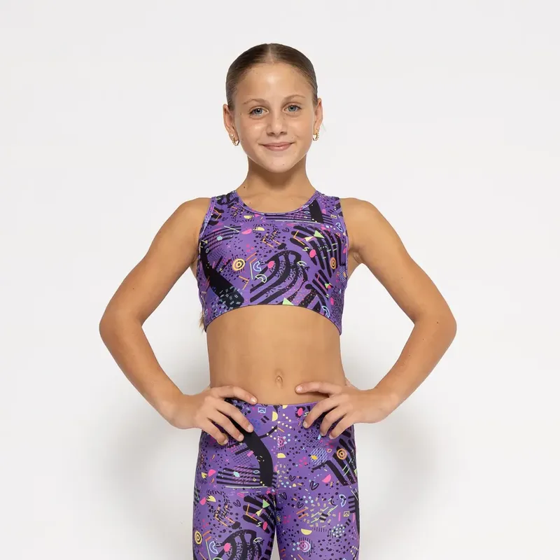 Purple Feelstorm Crop Top