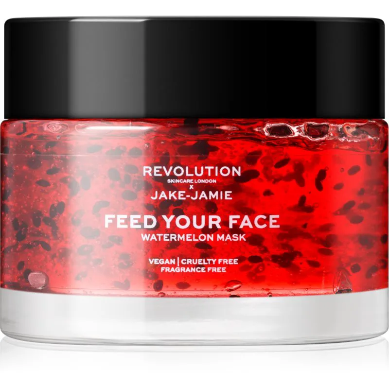 Revolution Skincare X Jake-Jamie Watermelon ενυδατική μάσκα προσώπου 50 ml
