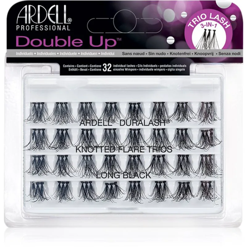 Ardell Double Up Trios ψεύτικες βλεφαρίδες σε τουφάκια Long 32 τμχ