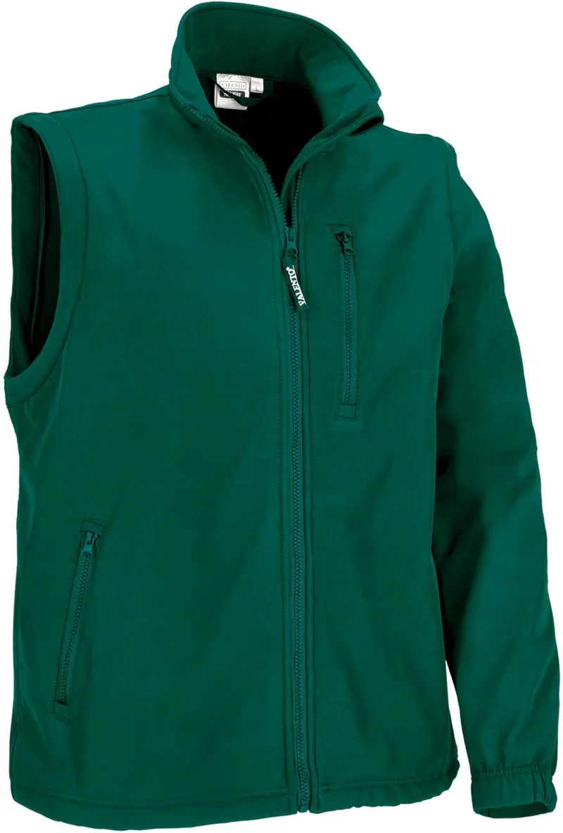 Μπουφάν Softshell με αποσπώμενα μανίκια HALIFAX Valento CQVAHALVB Bottle Green