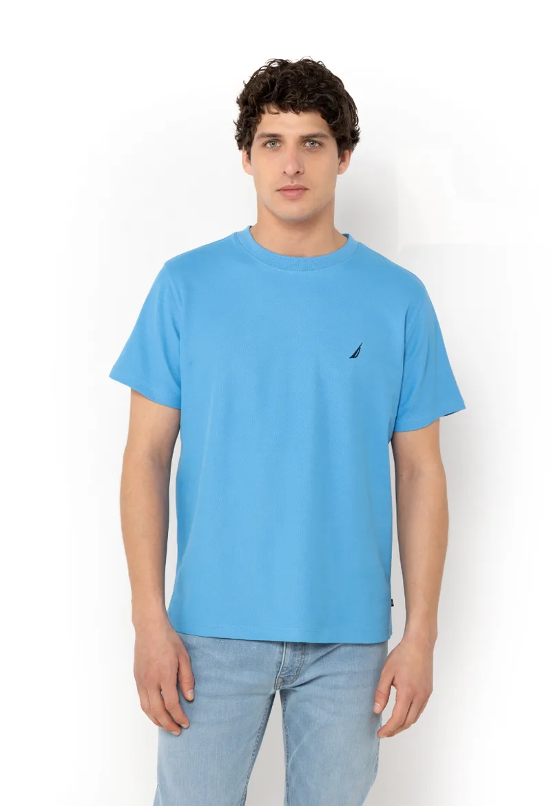 ΑΝΔΡΙΚΟ T-SHIRT NAUTICA ΚΟΝΤΟΜΑΝΙΚΟ ΓΑΛΑΖΙΟ