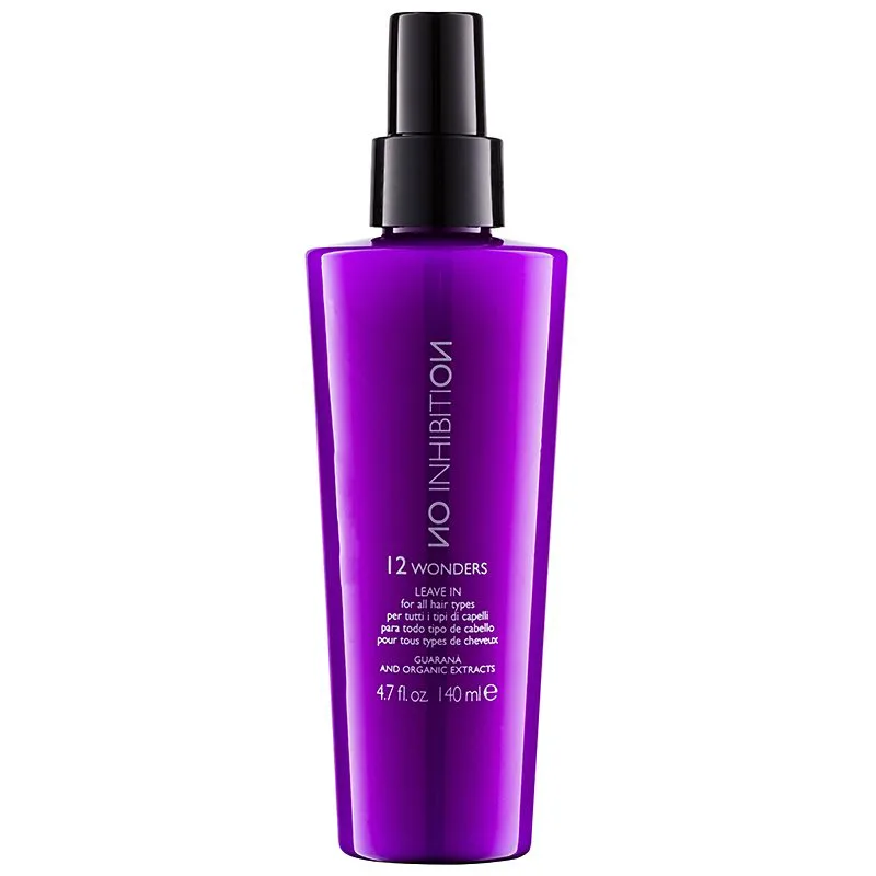No Inhibition Guarana and organic extracts 12 wonders εντατική μάσκα χωρίς ξέβγαλμα σε σπρέι για όλους τους τύπους μαλλιών 140 ml