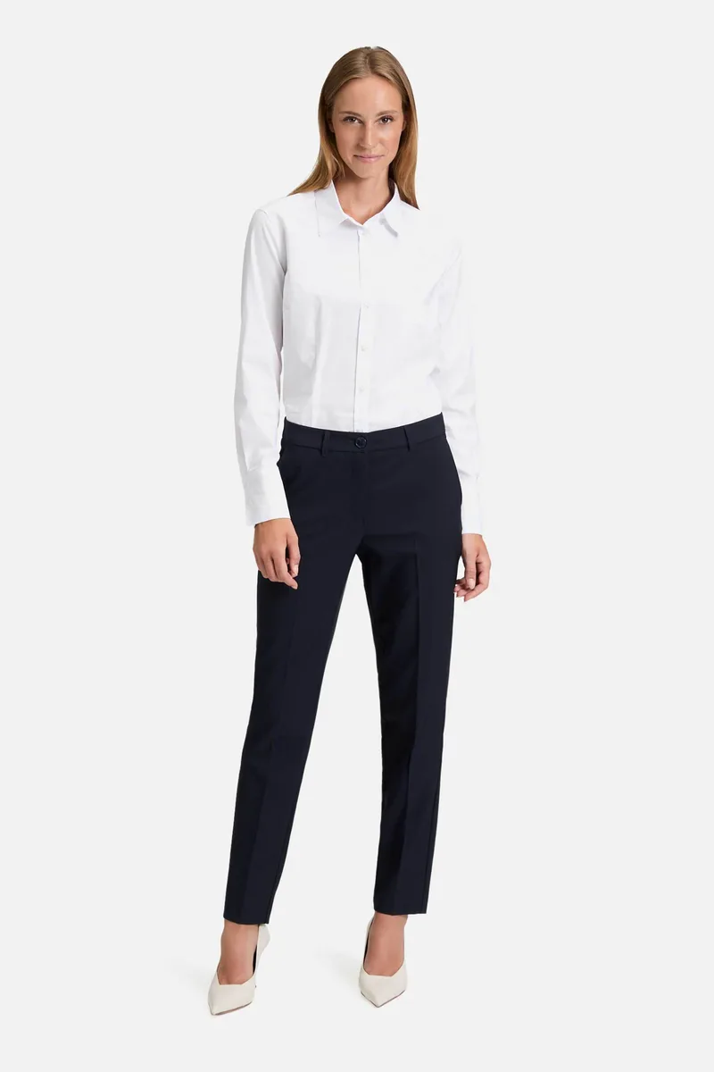 Betty Barclay γυναικείο παντελόνι chino Relaxed Fit - 6002/1080 Μπλε Σκούρο
