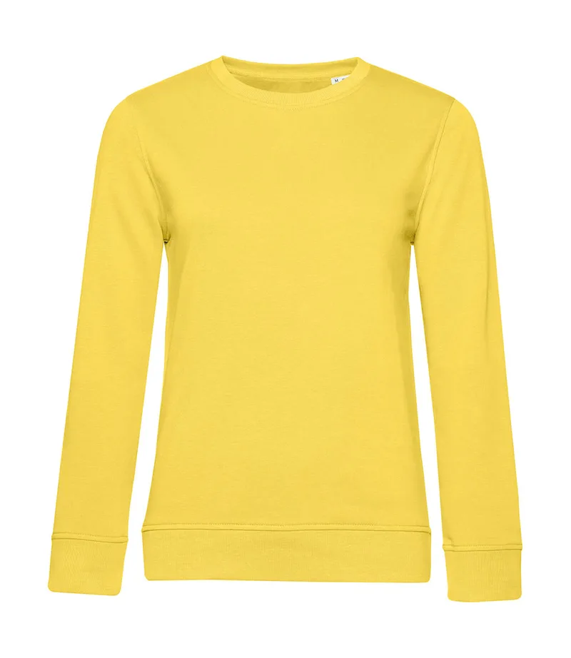 Γυναικείο Φούτερ WW32B B & C Organic Crew Neck French Terry Yellow Fizz