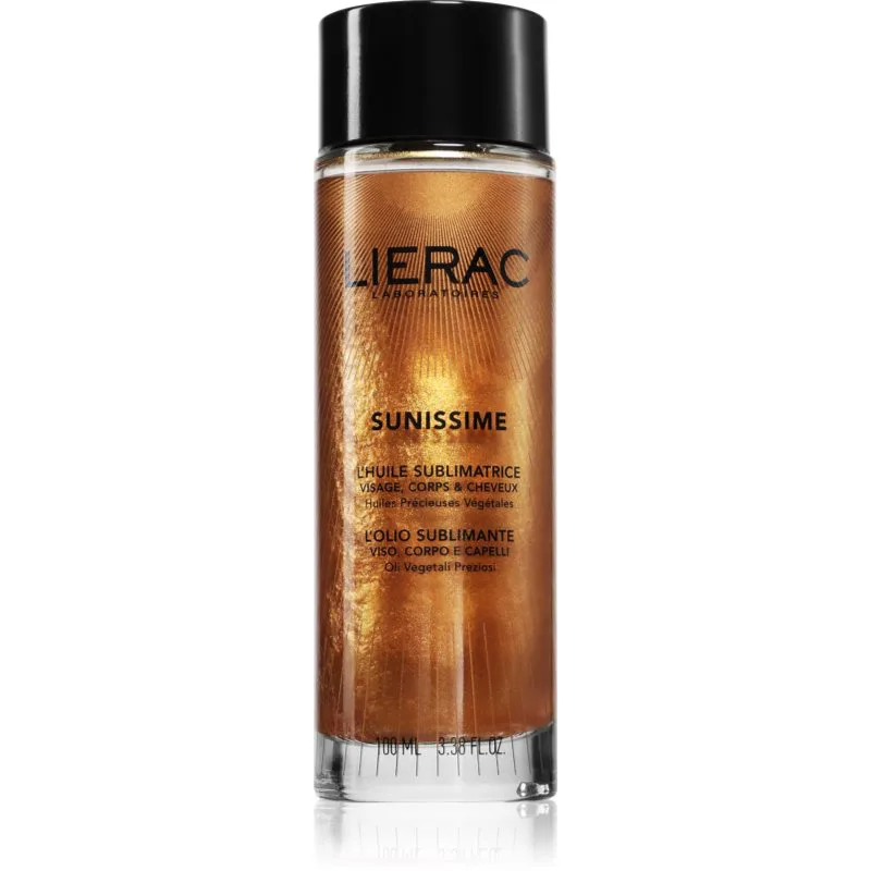 Lierac Sunissime The Sublimating Oil αστραφτερό λάδι Για πρόσωπο, σώμα και μαλλιά 100 ml