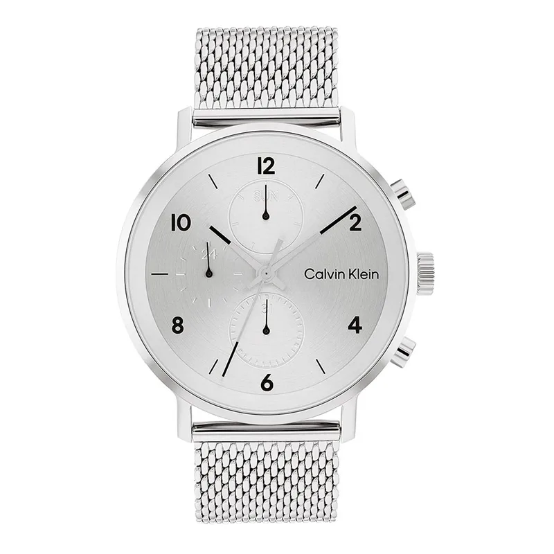 CALVIN KLEIN Modern Multifunction Silver Steel Bracelet 25200107
