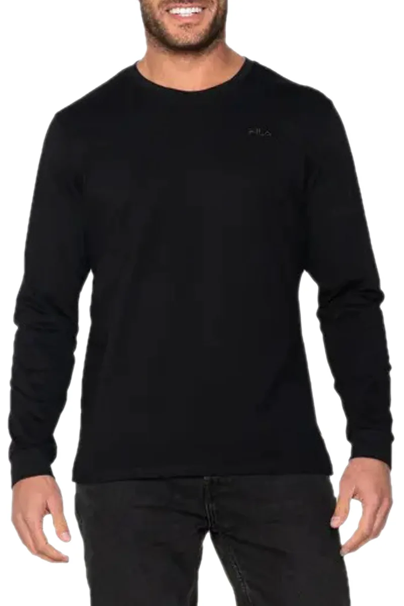 Μπλούζα Μακρυμάνικη Fila Orlando APJC0015-BLACK Ανδρικό