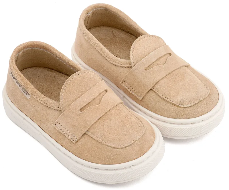 Babywalker Βαπτιστικά Καστόρινo Loafer BW 4311 Μπεζ