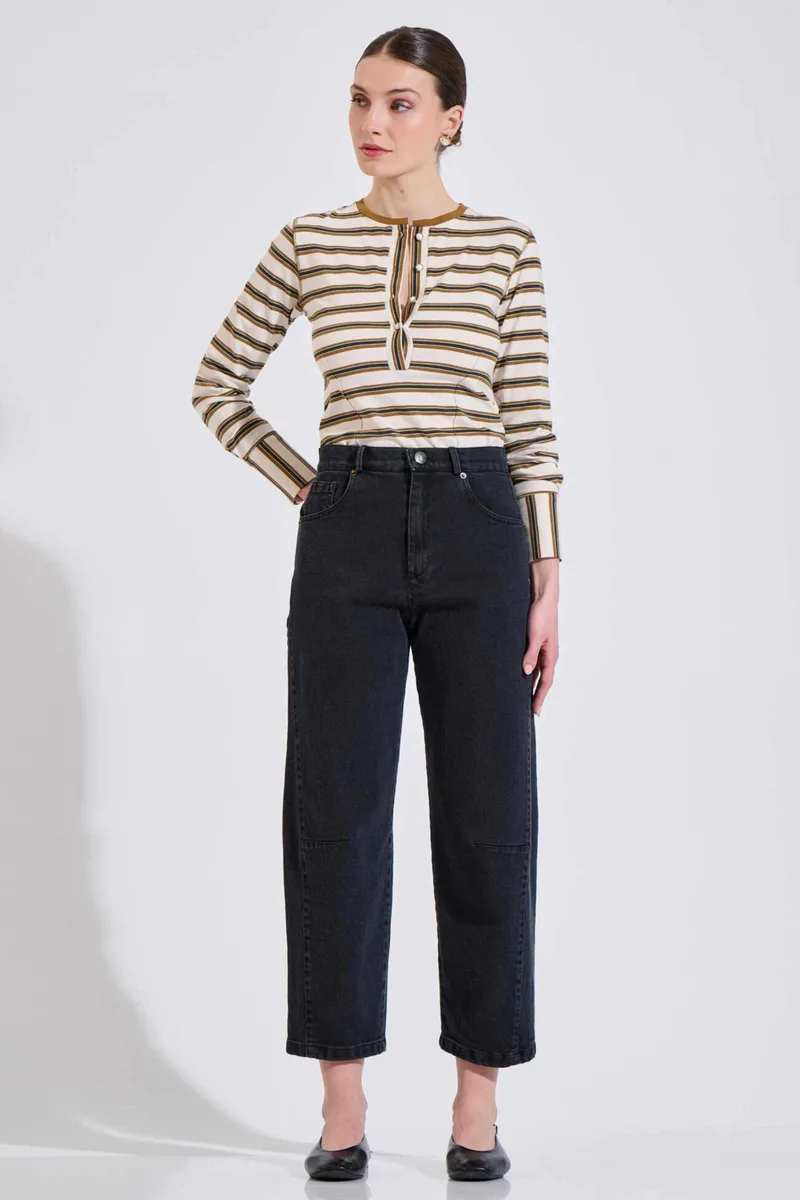 Bill Cost γυναικείο τζιν παντελόνι Βarrel Fit - 10-200182-0 Μαύρο