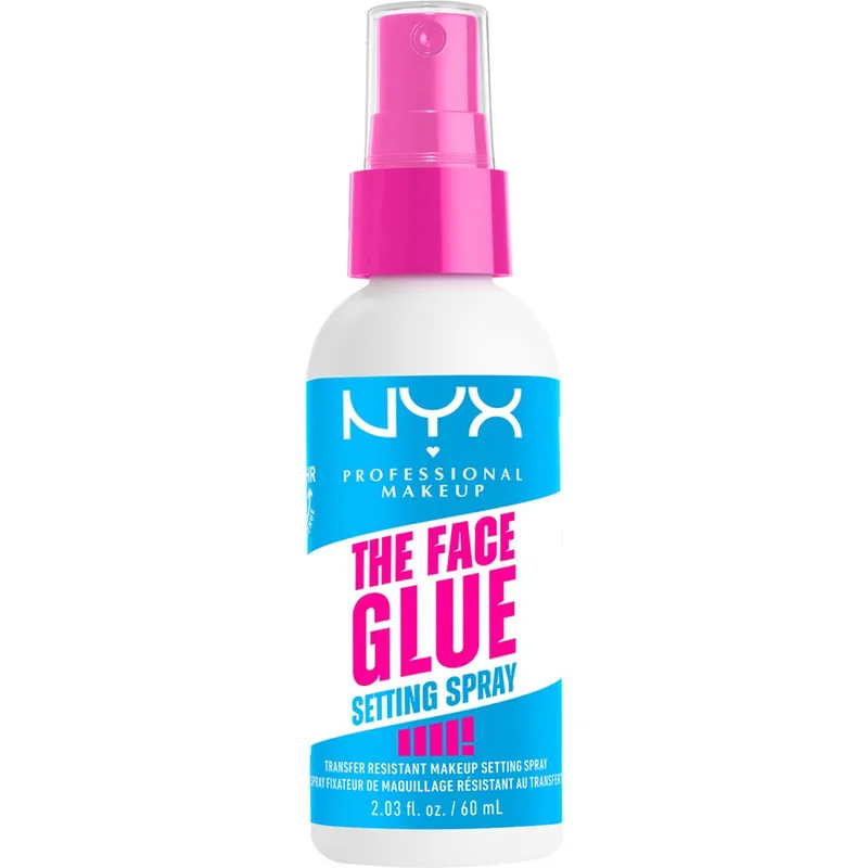 Nyx Professional Makeup The Face Glue Setting Spray Αδιάβροχο Spray Σταθεροποίησης Μακιγιάζ με Σιρόπι Σφενδάμου για Διάρκεια Έως & 24 Ώρες 60ml