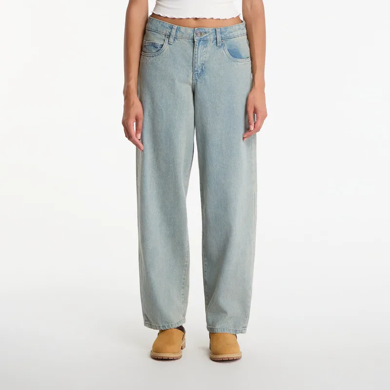 Τζιν Urban Classics Ladies Mid Waist 90´s Jeans New Light Blue Dirty Washed W31