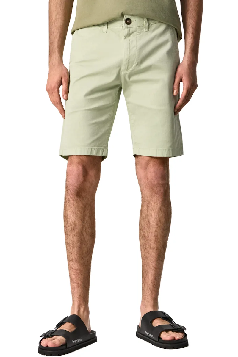 Pepe Jeans 'Queen' Ανδρική Chino Βερμούδα PM800938C75-608 Πράσινο
