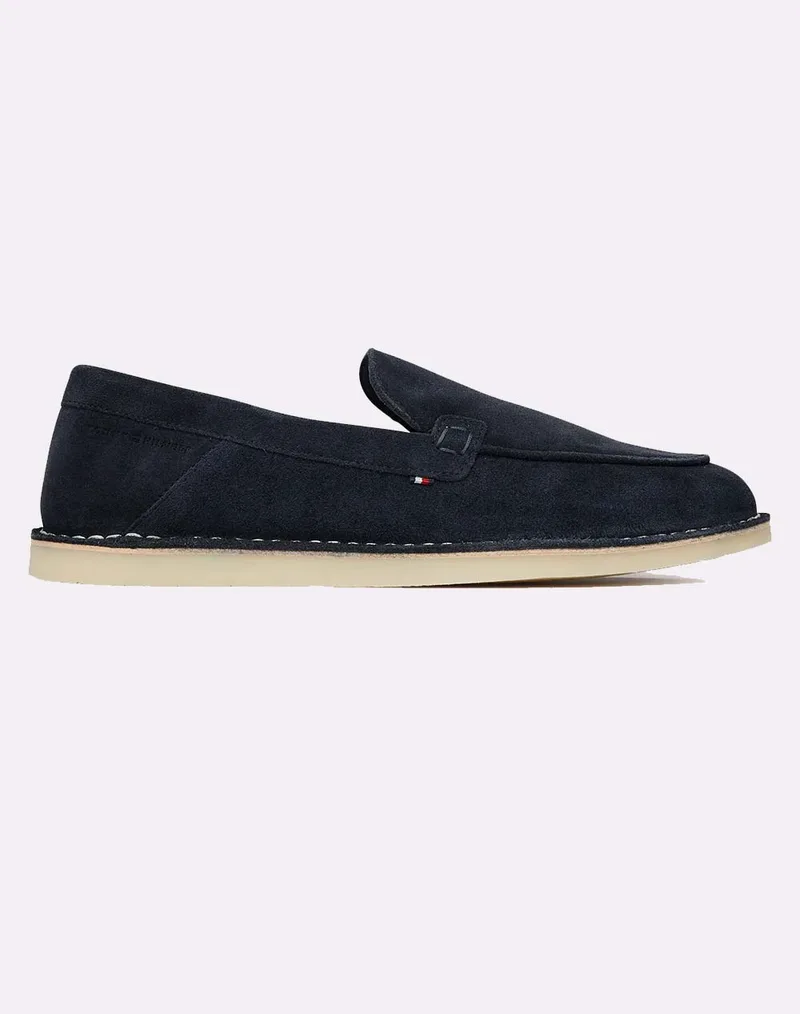 TOMMY HILFIGER HILFIGER STITCHDOWN SUEDE LOAFER FM0FM05782-DW5 DarkBlue