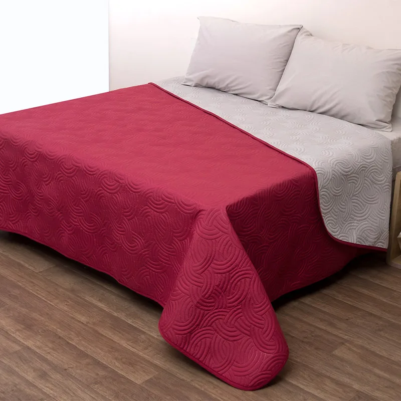 Κουβερλί Μονό 160X230 Viopros Σονικ Μπορντώ/Γκρι (160x230)