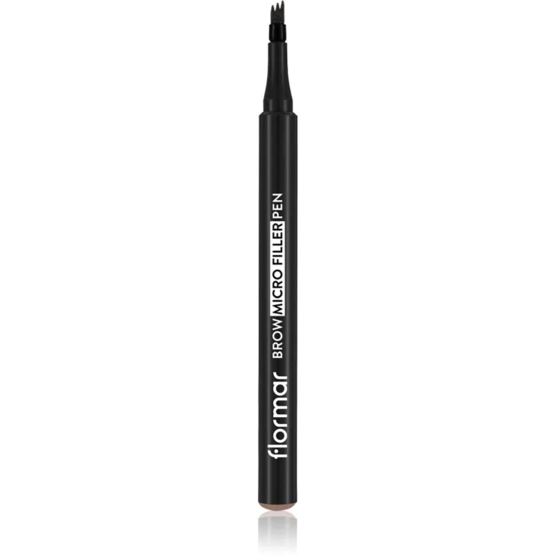 flormar Brow Micro Filler Pen μαρκαδόρος για τα φρύδια απόχρωση 001 Light Brown 1.1 ml