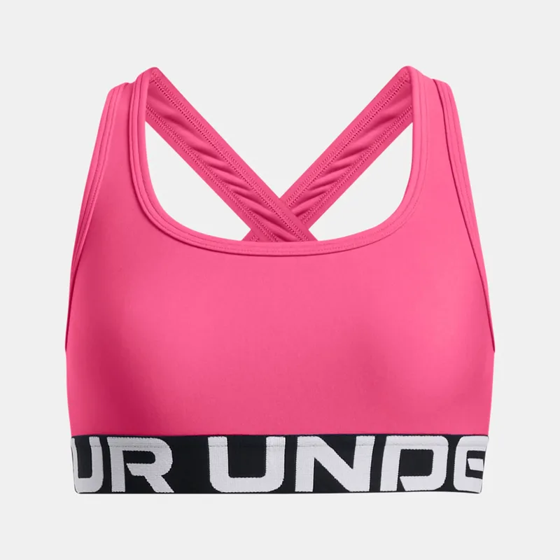 UNDER ARMOUR GIRLS CROSSBACK SPORTS BRA ΡΟΖ