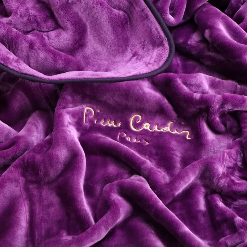 Κουβέρτα Βελουτέ Υπέρδιπλη Pierre Cardin Nancy 545 Mauve/73 220x240