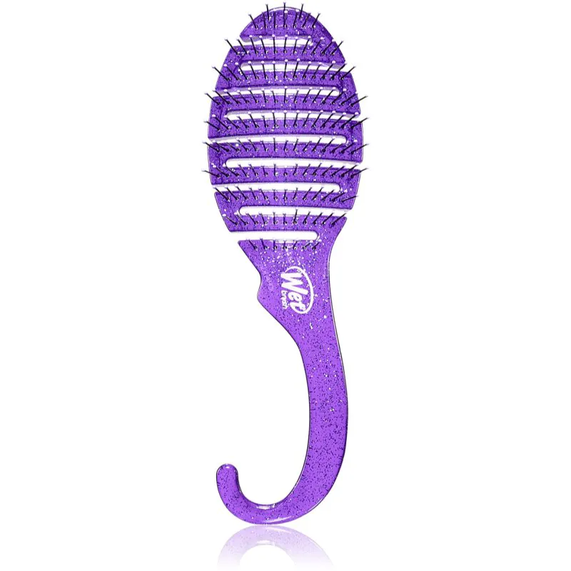 Wet Brush Shower Glitter Dtangler Ροζ βούρτσα για τα μαλλιά για το ντούζ Purple 1 τμχ