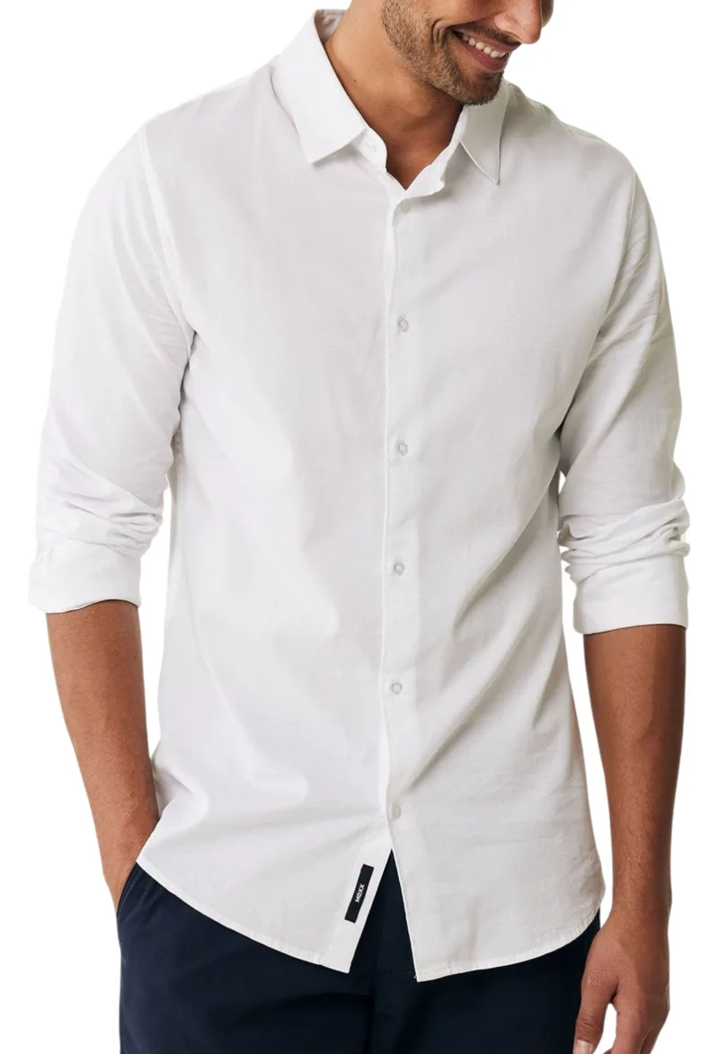 Πουκάμισο Μακρυμάνικο Mexx Micro Structured Shirt MF007202443M-110601 Ανδρικό