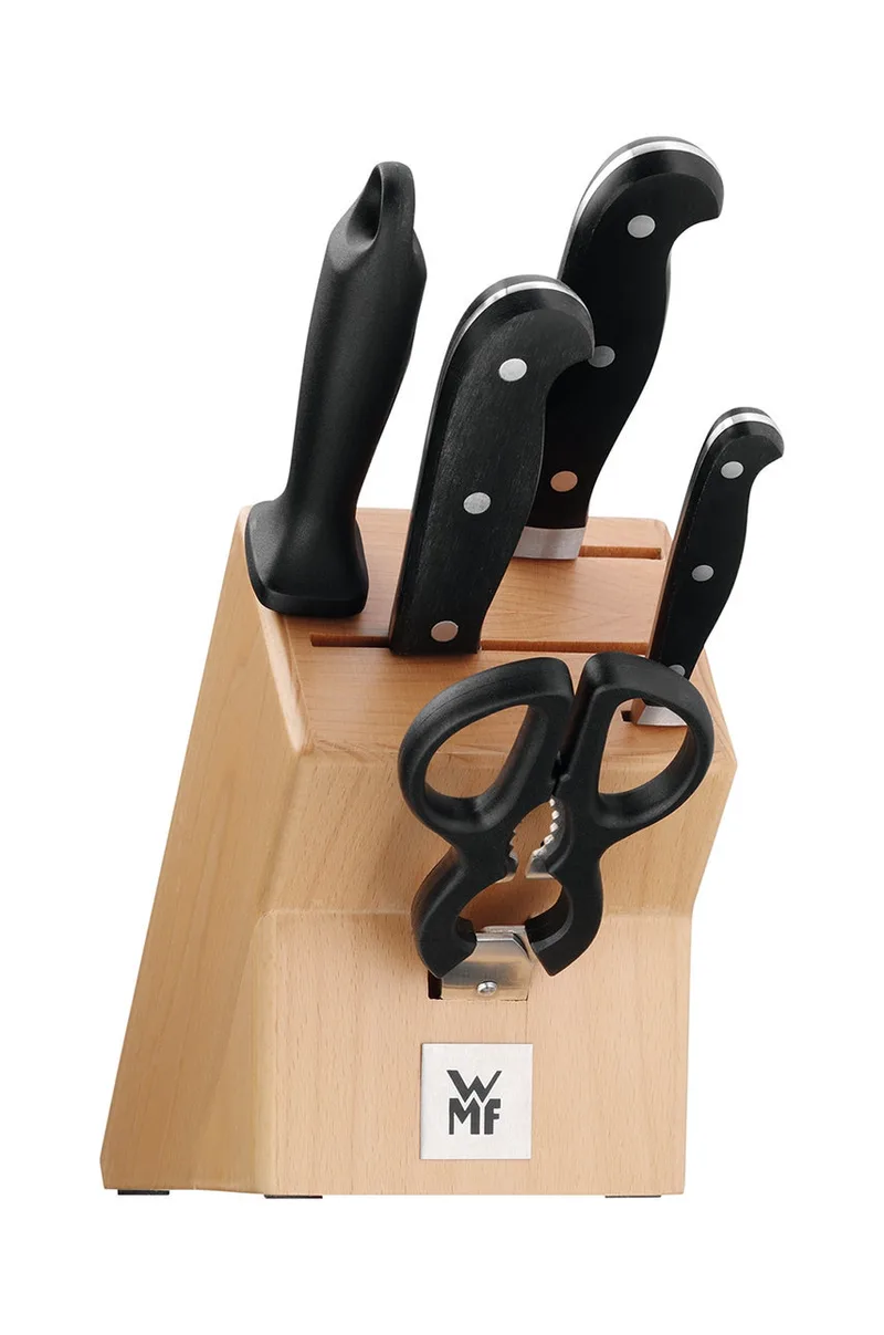 WMF Σετ μαχαιριών με ξύστρα και ψαλίδι Spitzenklasse Plus (6-pack)