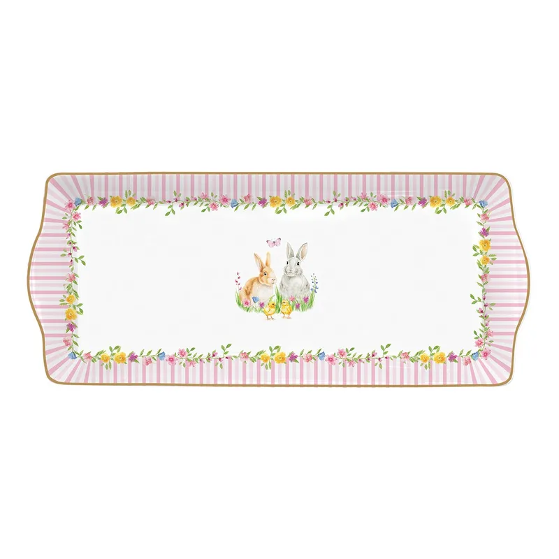 R2S Πασχαλινή Πιατέλα Happy Easter 35X15cm