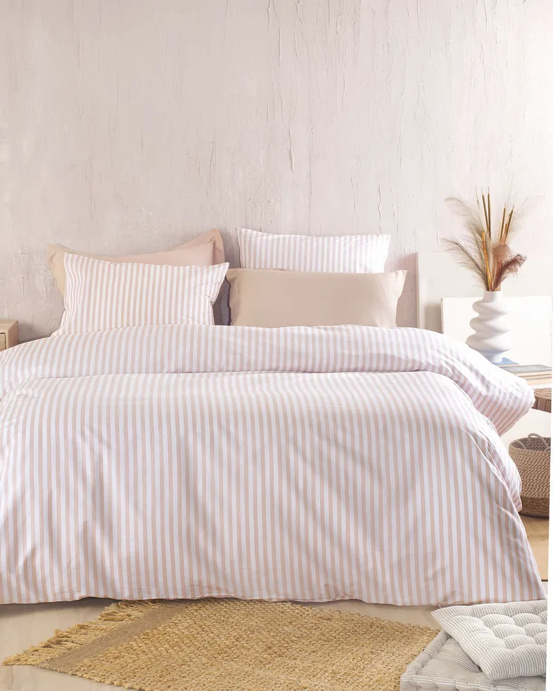 Σετ Σεντόνια King Size 4 Τεμαχίων Rythmos Eloise Μπεζ 270x290