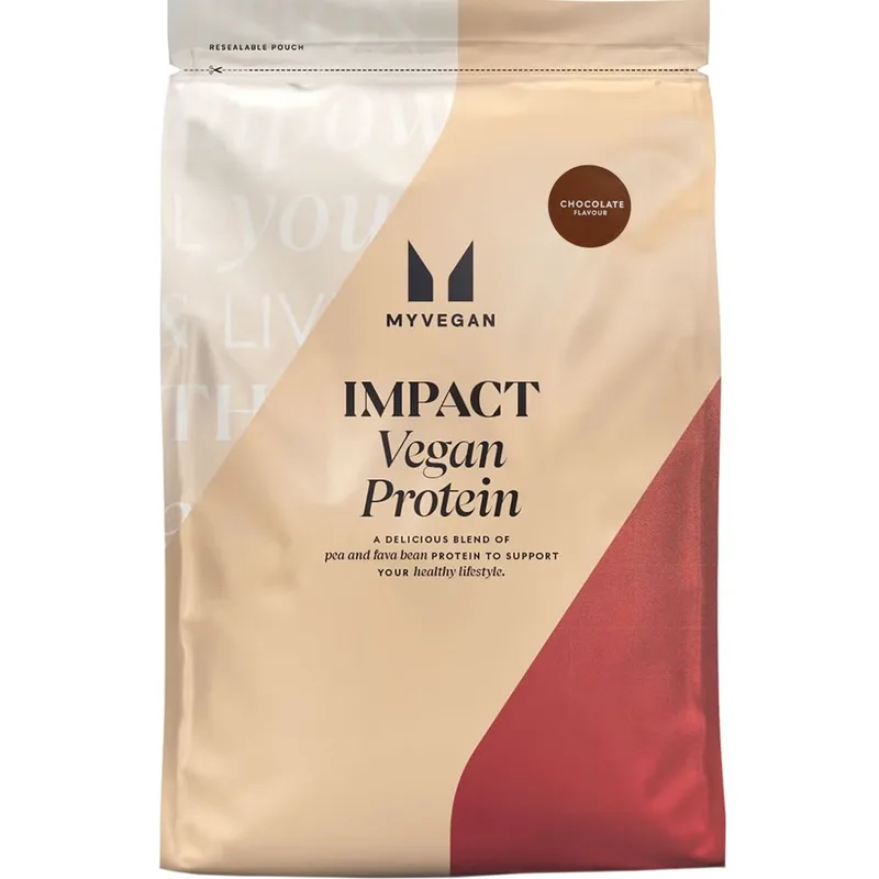 My Protein Impact Vegan Protein Συμπλήρωμα Διατροφής Πρωτεΐνης από Μπιζέλι & Φασόλια σε Σκόνη για Ανάπτυξη & Διατήρηση Μυϊκής Μάζας για Αυστηρά Χορτοφάγους με Γεύση Σοκολάτα 1kg - Chocolate