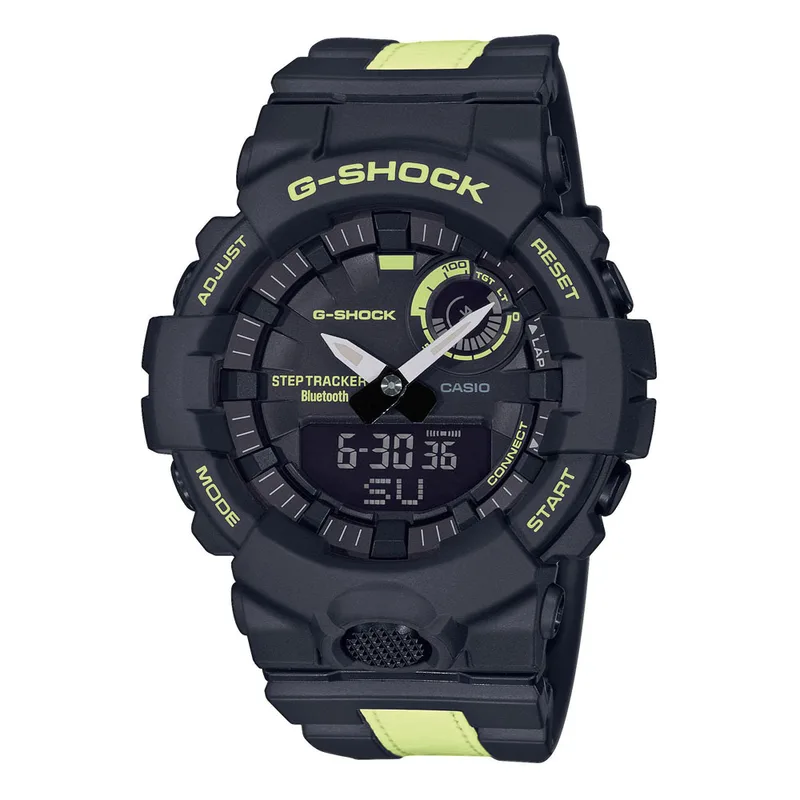 CASIO G-Shock Bluetooth Anadigi Two Tone Rubber Strap GBA-800LU-1A1ER