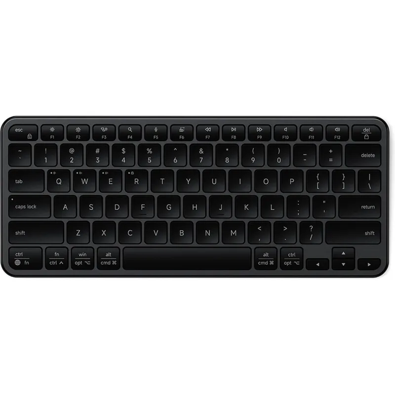 Πληκτρολόγιο Satechi Slim EX1 Wireless Keyboard Ασύρματο Bluetooth QWERTY Αγγλικό US - Space Black (ST-KEX1C-EN)