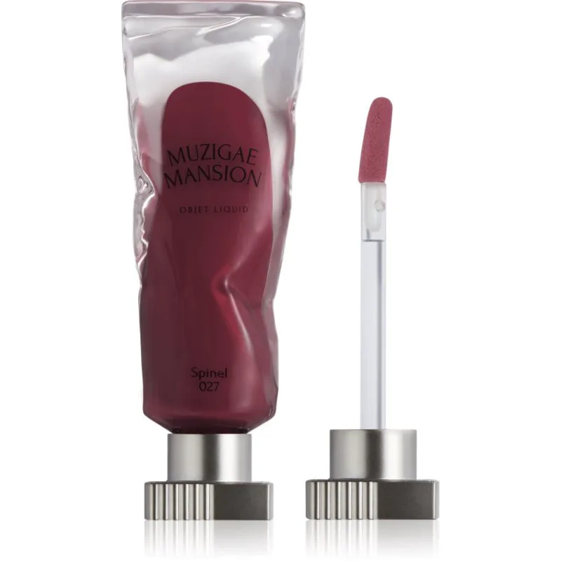 MUZIGAE MANSION Objet Liquid μακράς διαρκείας ρευστό κραγιόν με ματ αποτελέσματα απόχρωση 027 Spinel 6 ml