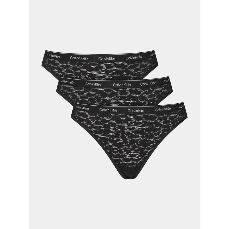 Calvin Klein Underwear Σετ σλιπ κλασικά 000QD5069E Μαύρο
