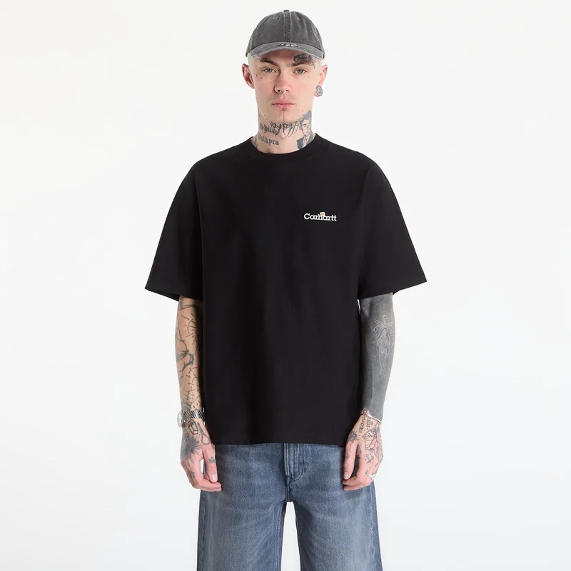 T-shirt Carhartt WIP S/S WIP Label T-Shirt UNISEX Black XS
