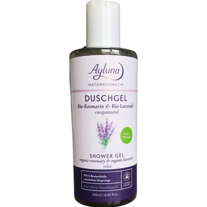Ayluna Organic Rosemary and Organic Lavender Shower Gel 250 ml