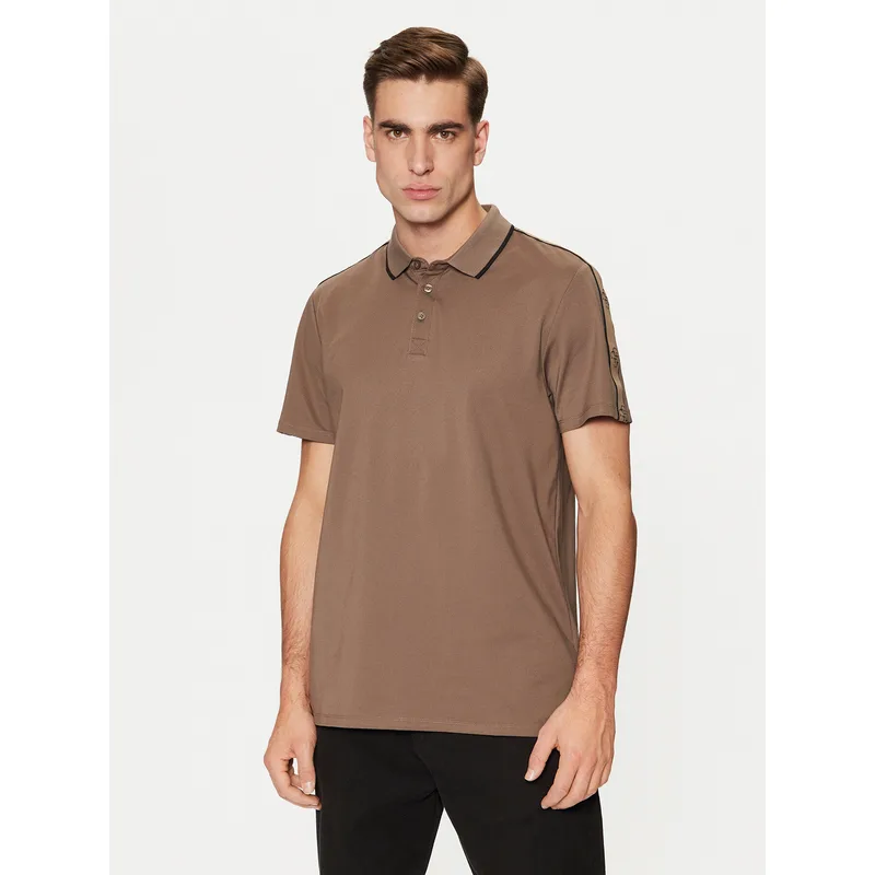 Guess Polo M4YP40 KARS0 Καφέ Regular Fit