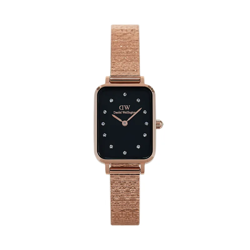 Ρολόι Daniel Wellington Quadro Lumine Pressed Piano DW00100579 Χρυσό
