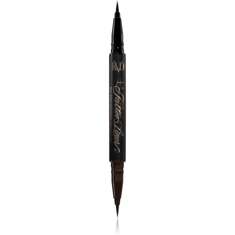 KVD Beauty Tattoo Liner Dual-Ended Waterproof Liquid Eyeliner μακράς διαρκείας αδιάβροχο λάινερ ματιών 2x0.55 ml