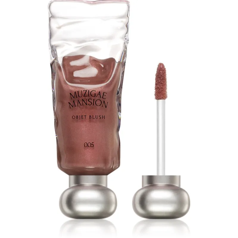 MUZIGAE MANSION Objet Blush υγρό ρουζ με αποτέλεσμα λάμψης απόχρωση 005 Joyful 5 ml