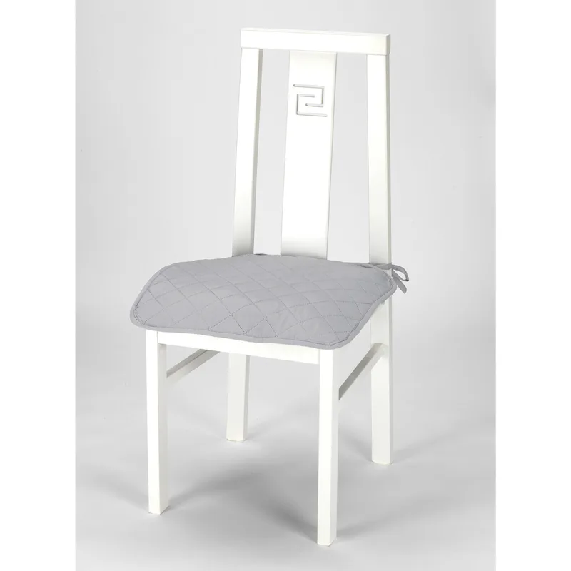 Σετ (6 Τμχ) Καλύμματα-Καπάκια Καρέκλας Universal Quilt - C/21 Ανοιχτό Γκρι -10+ Χρώματα Διαθέσιμα-Καλύμματα Σαλονιού