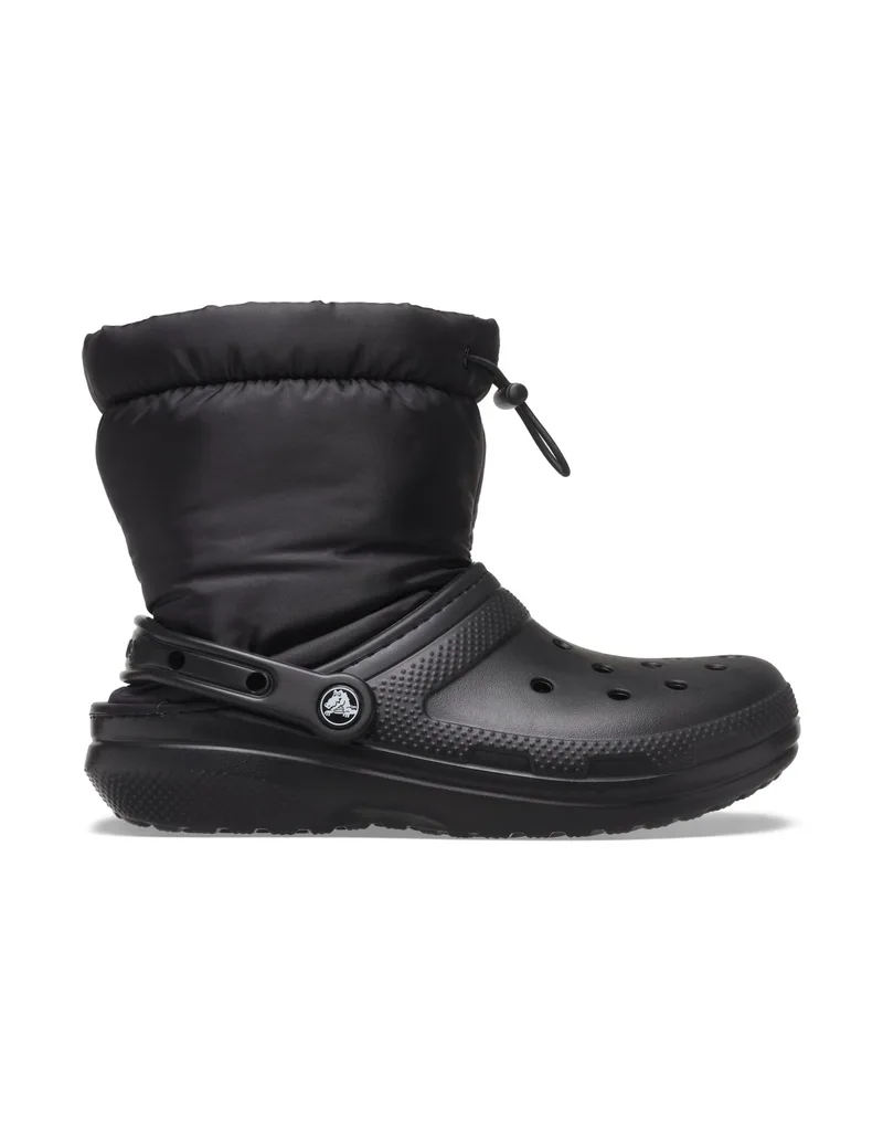 Crocs Classic Lined Neo Γυναικεία Μποτάκια με Γούνα Μαύρα 206630-060