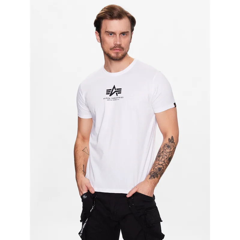 Alpha Industries T-Shirt Basic 118533 Λευκό Regular Fit